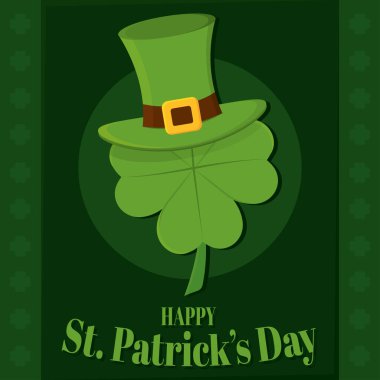 İrlanda şapkası ve şanslı yonca