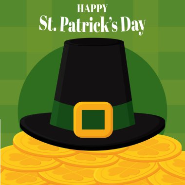 Aziz Patricks Günü Altın paralı Elf şapkası