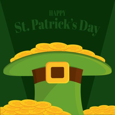 Aziz Patricks Günü Altın paralı Elf şapkası