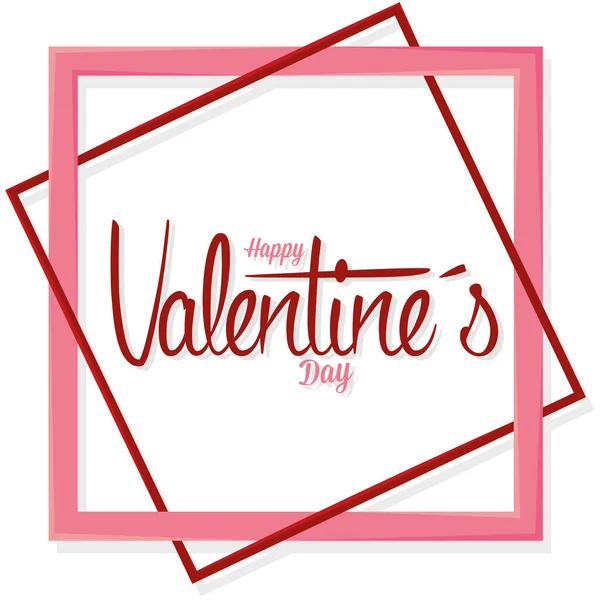 Happy valentines day greeting card — Stock Vector