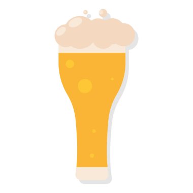 Köpüklü izole bira bardağı.