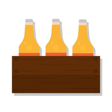 Kutuda bira şişeleri