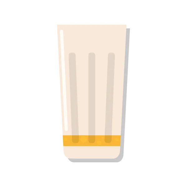 Isolé icône en verre de bière vide — Image vectorielle