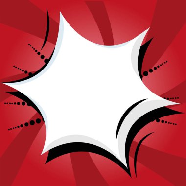 İzole edilmiş komik konuşma sohbet balonu