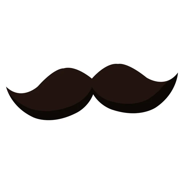 Isolerad vintage hipster mustasch ikon — Stock vektor