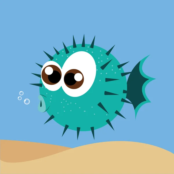 Blowfish — Stock Vector