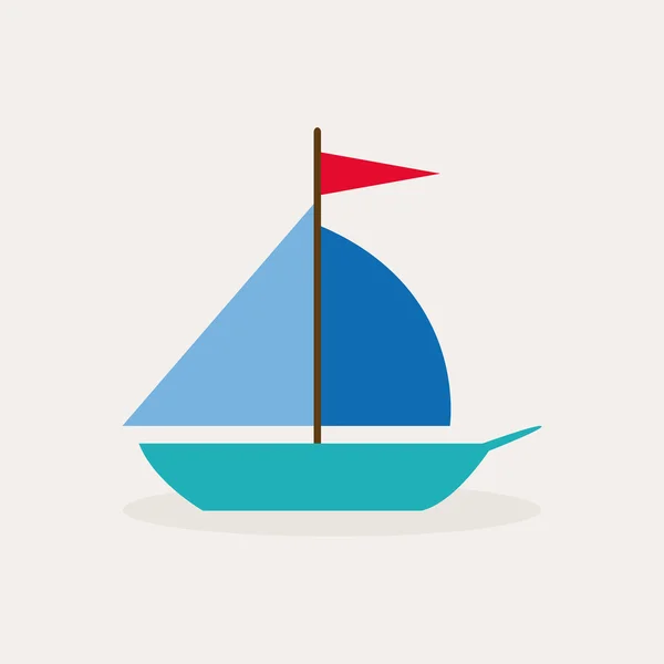 Bateau jouet — Image vectorielle