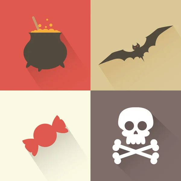 Objetos de Halloween — Vector de stock