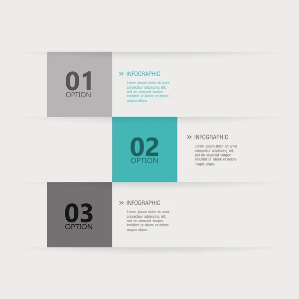 Drie opties — Stockvector