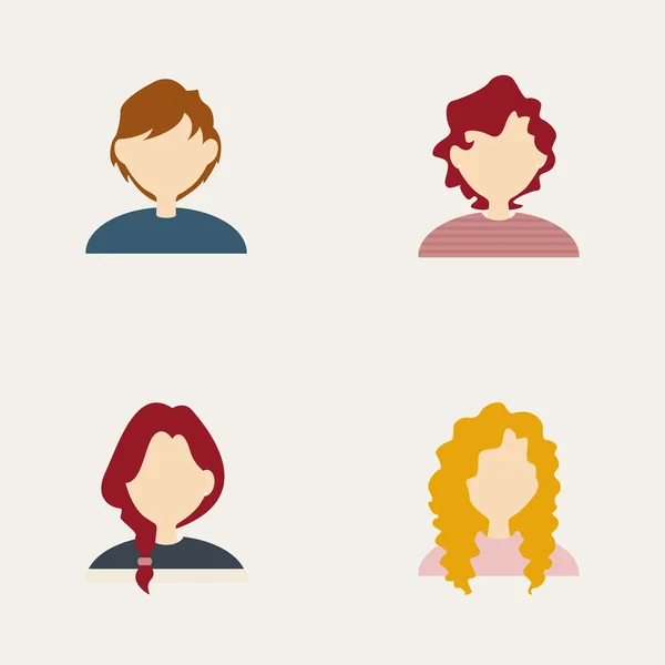 People icons — Stock Vector