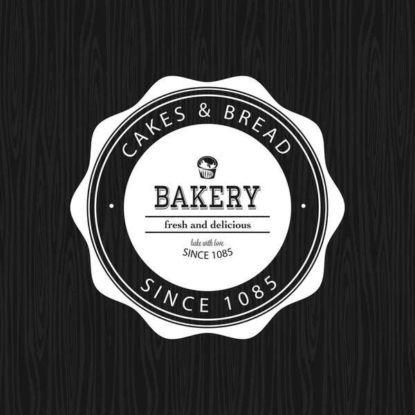 Bakery Food Label — Stock Vector