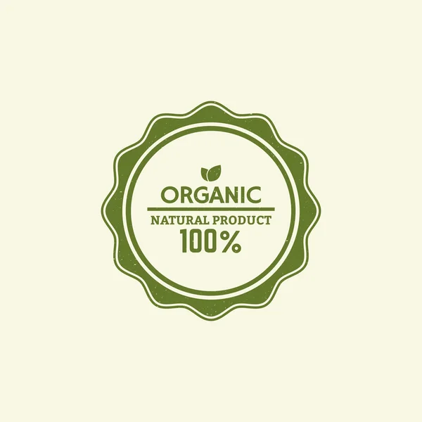 Organic food label — Stock Vector