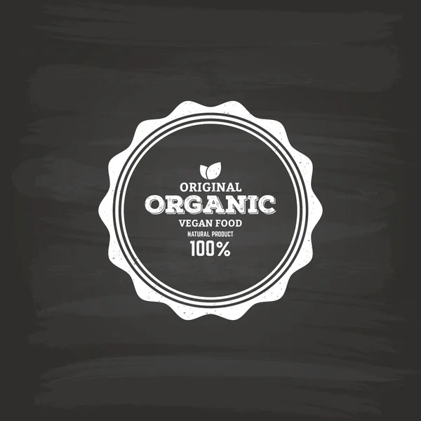 Organic food label — Stock Vector