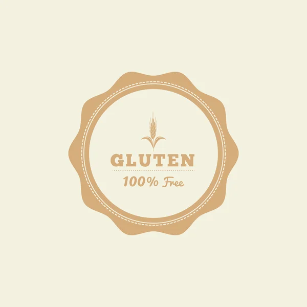 Etiqueta sin gluten — Vector de stock