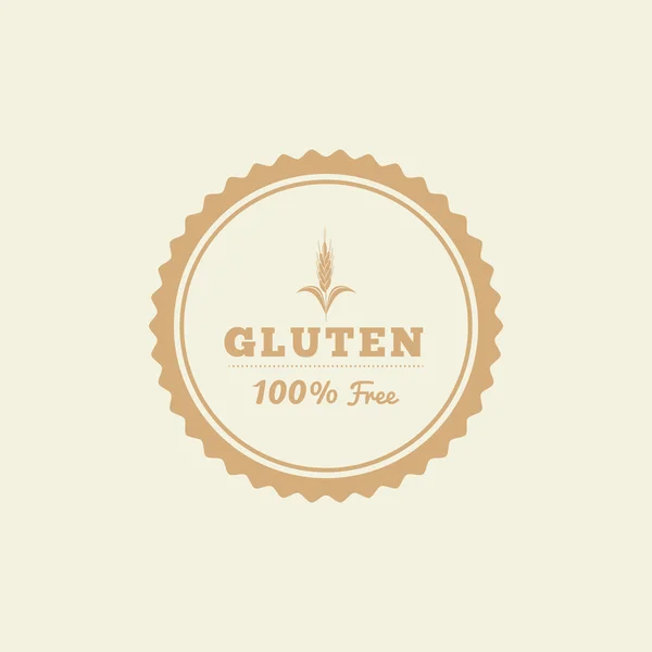 Etiqueta sin gluten — Vector de stock