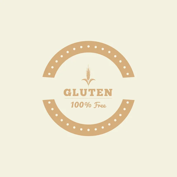 Etiqueta sin gluten — Vector de stock