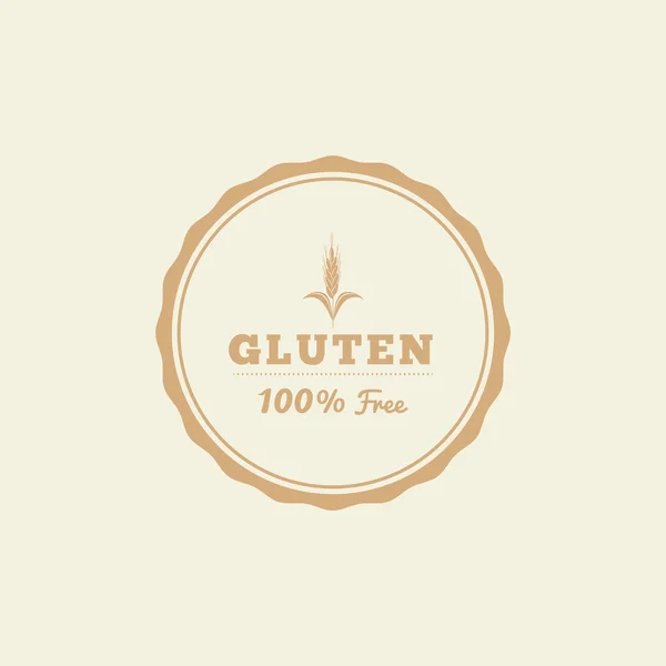 Etiqueta sin gluten — Vector de stock