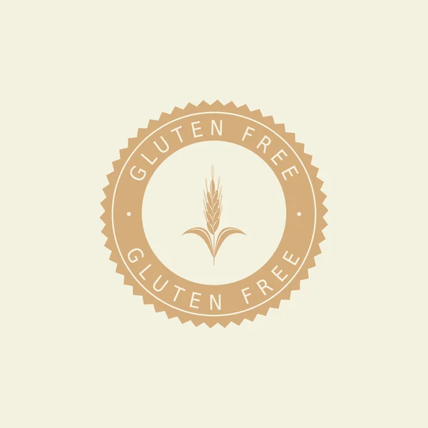 Etiqueta sin gluten — Vector de stock