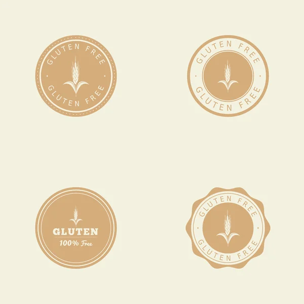 Etiqueta sin gluten — Vector de stock