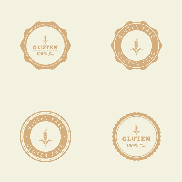 Etiqueta sin gluten — Vector de stock