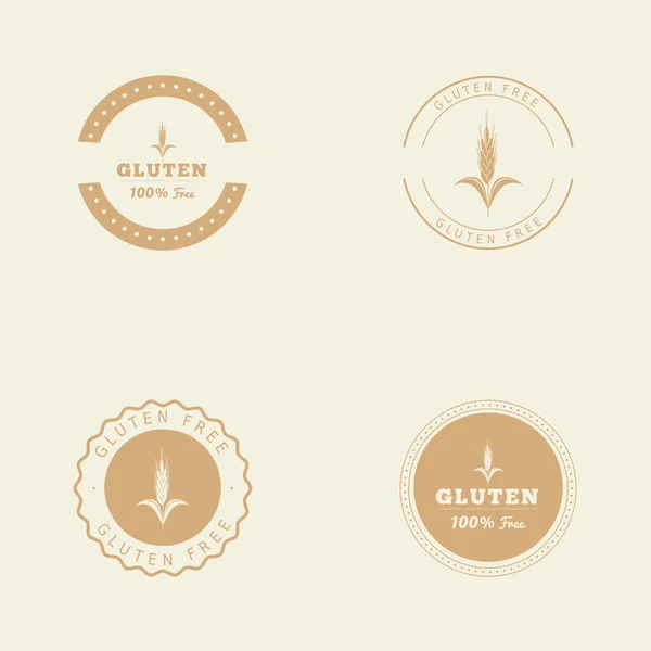 Etiqueta sin gluten — Vector de stock