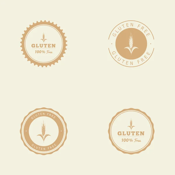 Etiqueta sin gluten — Vector de stock