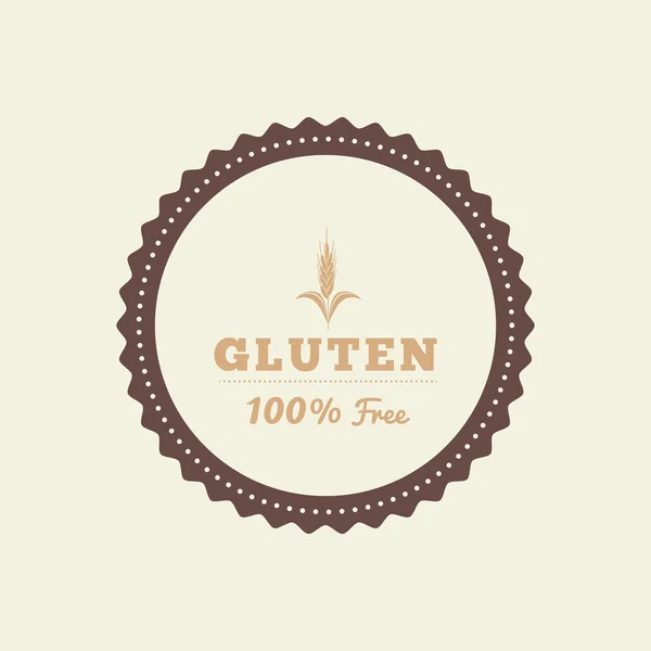 Étiquette sans gluten — Image vectorielle