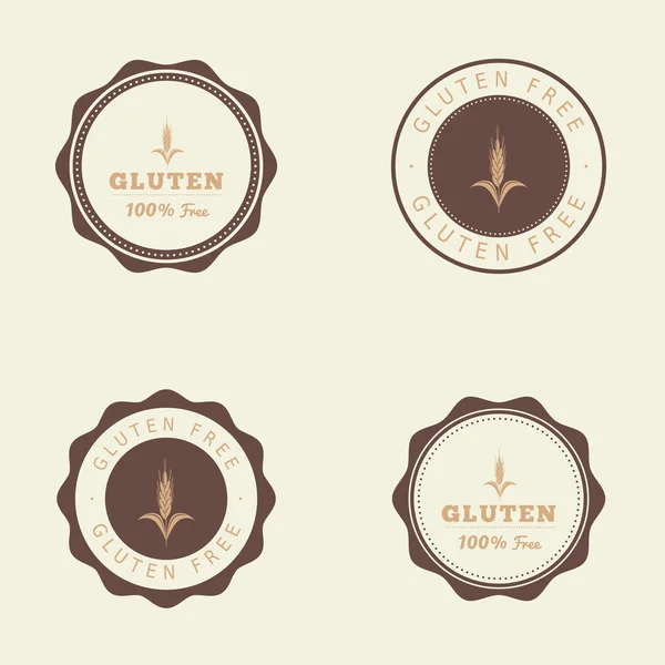 Étiquette sans gluten — Image vectorielle
