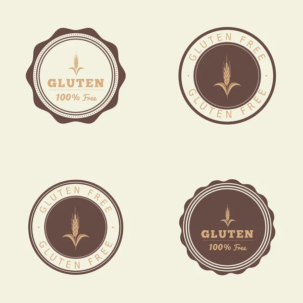 Etiqueta sin gluten — Vector de stock