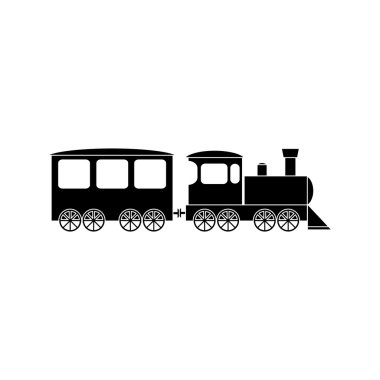 Tren siluet çizimi