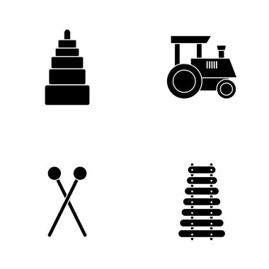 Oyuncak siluet çizimler