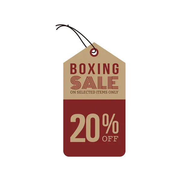 Boxning försäljning etikett — Stock vektor