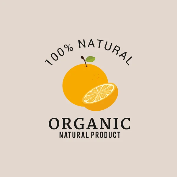 Organic Food Label — Stock Vector