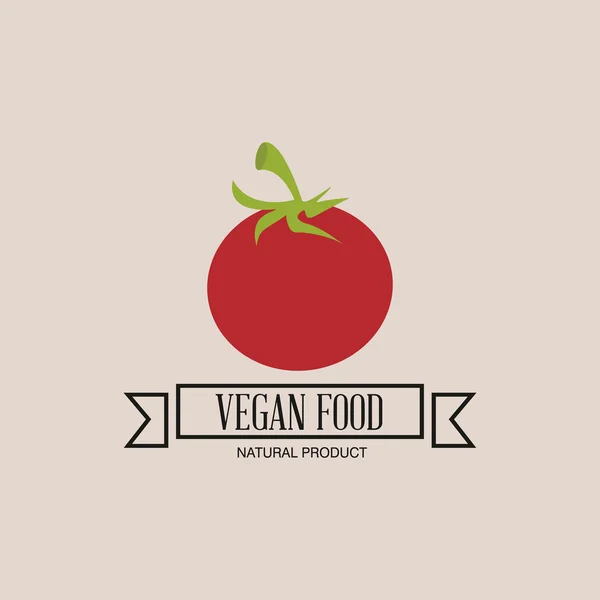 Ekologisk mat etikett — Stock vektor