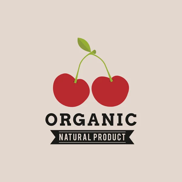 Organic Food Label — Stock Vector