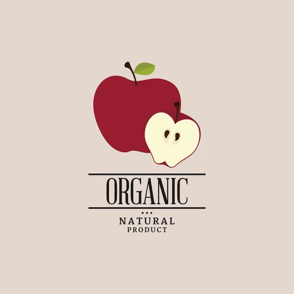 Organik gıda etiketi — Stok Vektör