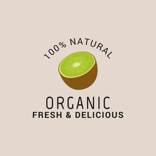 Organic Food Label — Stock Vector