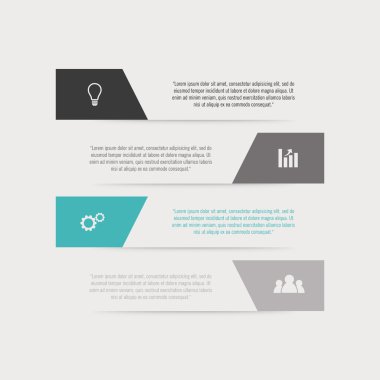 Broşürler Infographic vektör