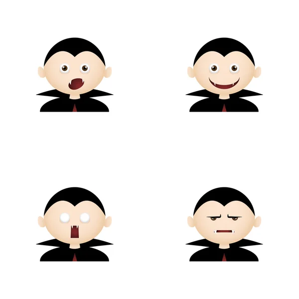 stock vector Vampire Facial Expressions