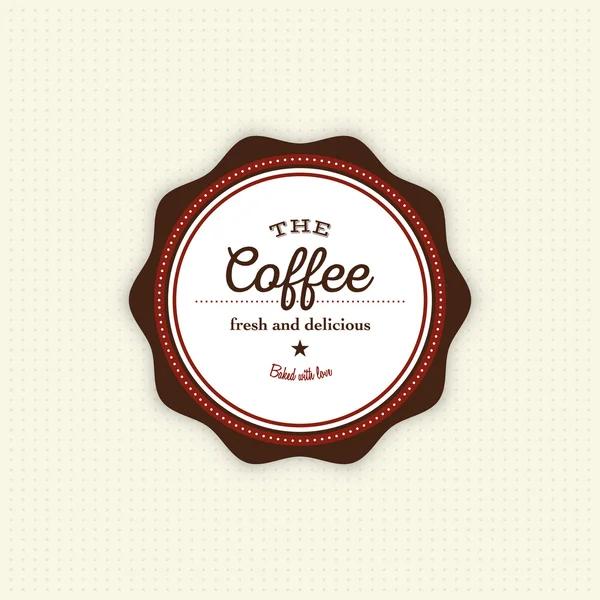 Мітка смачну каву — стоковий вектор