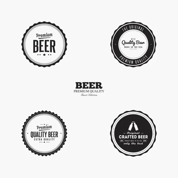 Etiquetas de cerveza dulce — Vector de stock