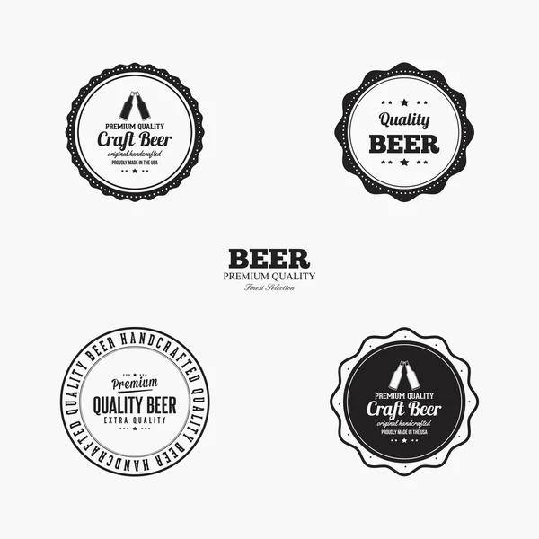 Etiquetas de cerveza dulce — Vector de stock