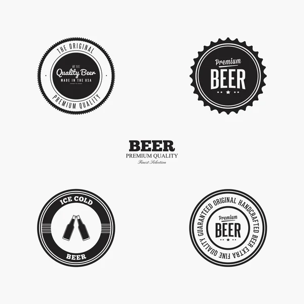 Etiquetas de cerveza dulce — Vector de stock
