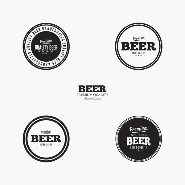 Étiquettes de bière sucrée — Image vectorielle