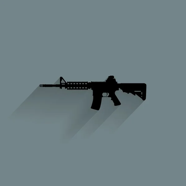 Icono de silueta de arma — Archivo Imágenes Vectoriales