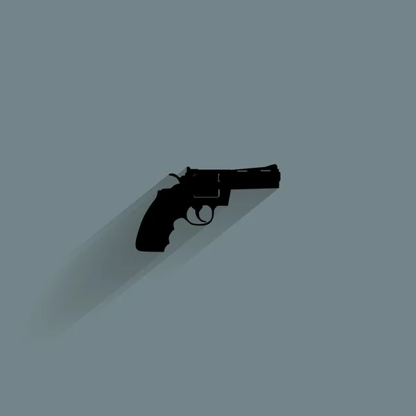 Icône de silhouette d'arme — Image vectorielle