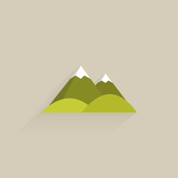 Icona campeggio di montagna — Vettoriale Stock