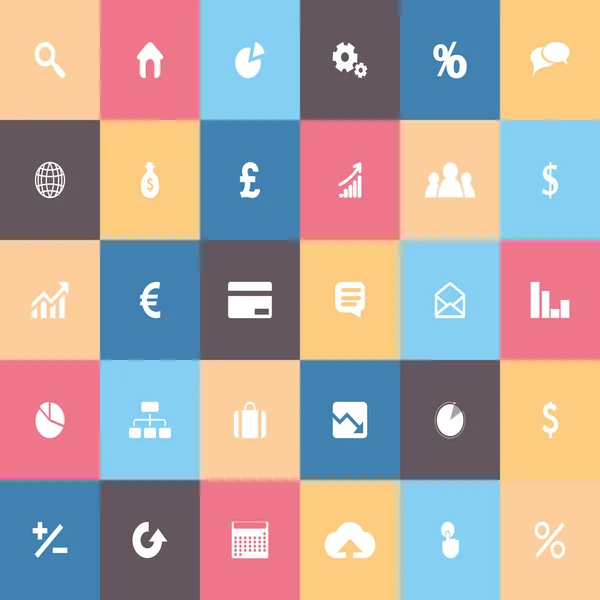 Iconos de dinero de negocios — Vector de stock