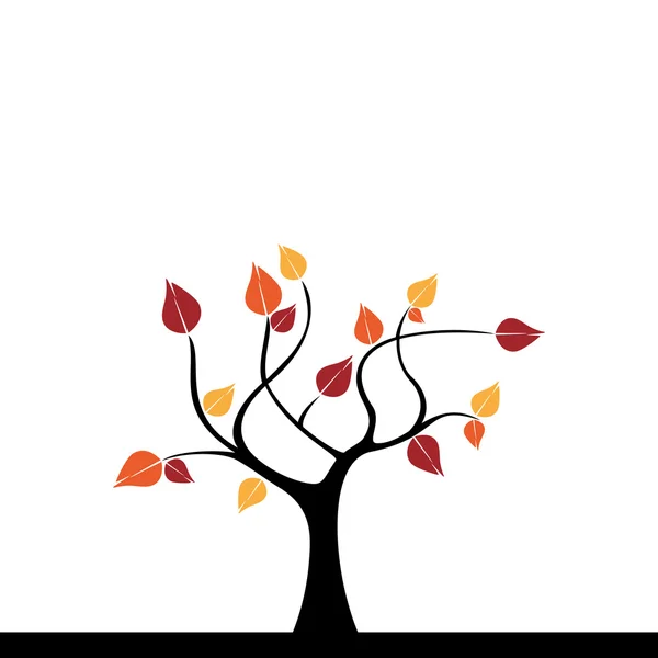 Árbol lindo abstracto — Vector de stock