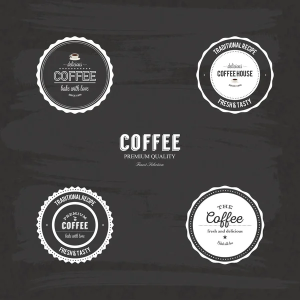 Besondere Kaffee-Etiketten — Stockvektor